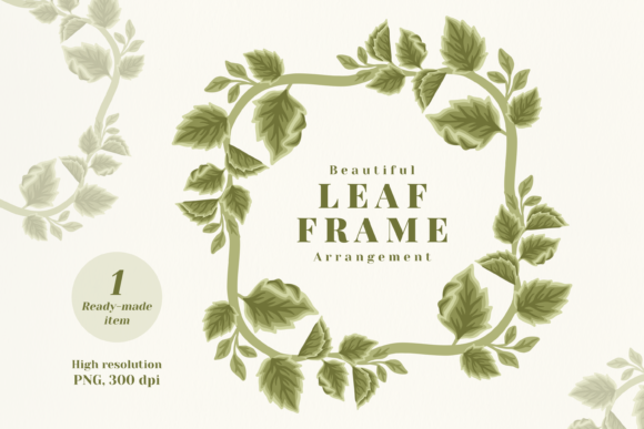 A Complete Guide to the Beautiful Green Floral Leaf Wreath Digital Asset