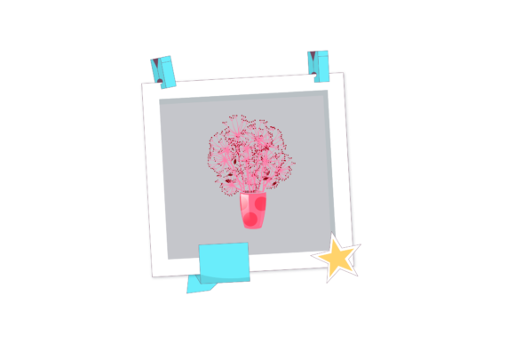 Embracing Elegance: The Versatility of Pink Floral Flowers Drawing Photos Frame in Modern Design
