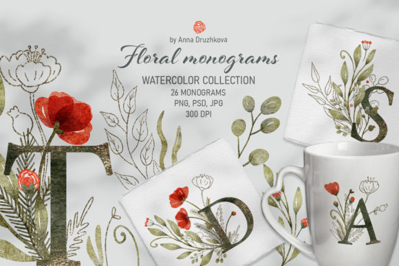Explore the Beauty of Floral Monograms Collection