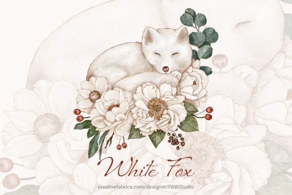 Explore the Charm of Floral Fox Watercolor Sublimation