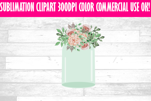 Floral Mason Jar Clipart Flowers: A Versatile Design Solution