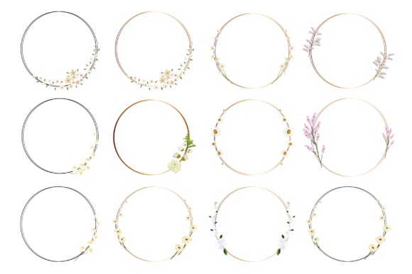 Floral Round Frame: A Versatile Design Asset