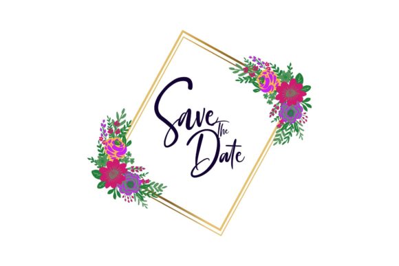 Golden Floral Frame Wedding: Elegant Design for Modern Creatives