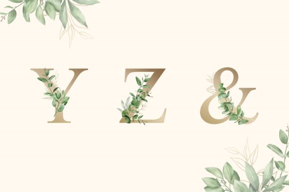 Minimalist Floral Alphabet Designs for Modern Creators
