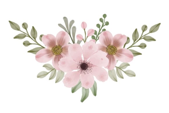 The Artful Utility of a Pink Floral Watercolor Illustration