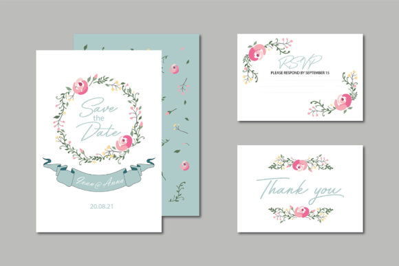 The Floral Blooming Wedding Card Set: Your Stylish Shortcut to a Perfectly Personalized Invitation