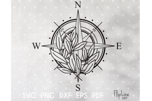 The Floral Compass Rose: Symbolism and Versatility for Modern Creators