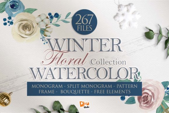 Unlock Your Winter Creativity with a Premium Watercolor Graphics Bundle