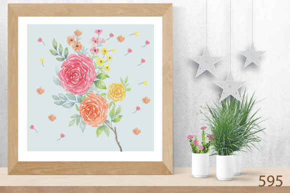 Watercolor Floral Art for Modern Design