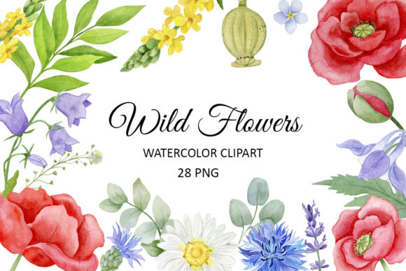 Watercolor Floral Set: A Versatile Collection for Creative Projects